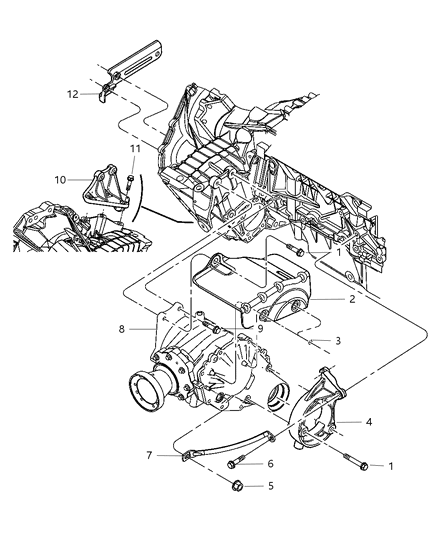 Transfer Case Diagram for 4641966AI
