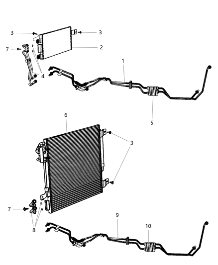 Bracket Transmission Line Diagram for 68324058AA