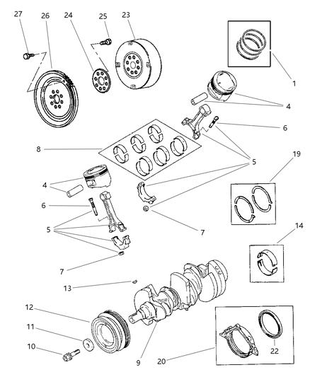 Converter Package, Torque (Include Bolts) Diagram for R4778031AB
