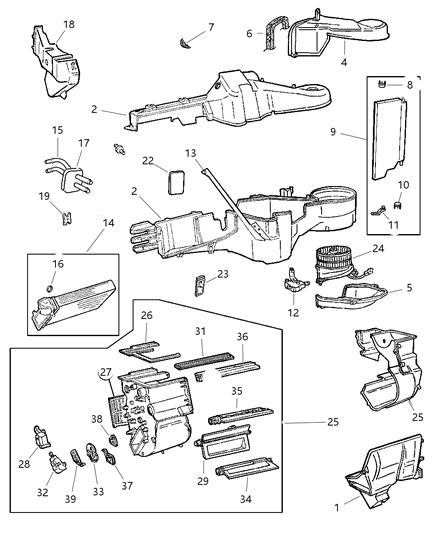 1987 Dodge Charger Seal, Drain Tube Diagram for 4734068
