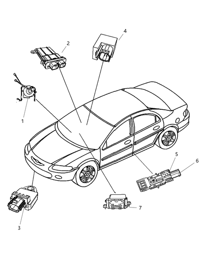 Module Occupant Restraint Diagram for 56054850AC