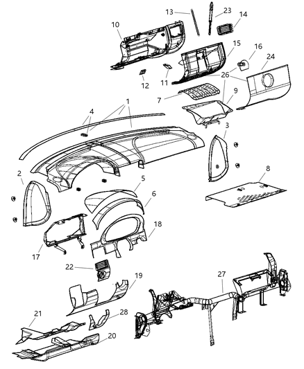 Hinge Diagram for 5097476AA