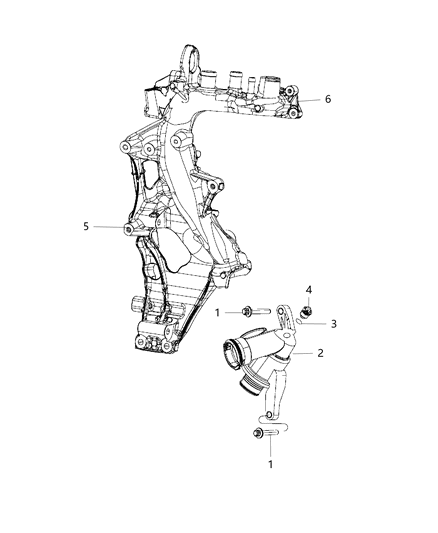 2013 Jeep Compass Seal Diagram for 68078037AA