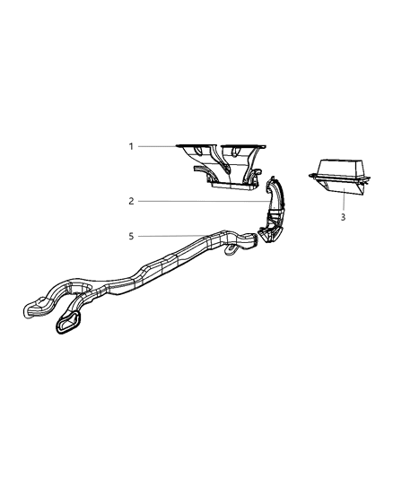 Duct Air Distribution Diagram for 68018976AA