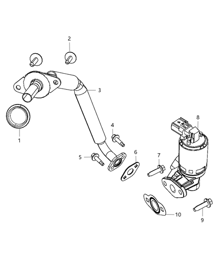Valve EGR Diagram for 4593888AA