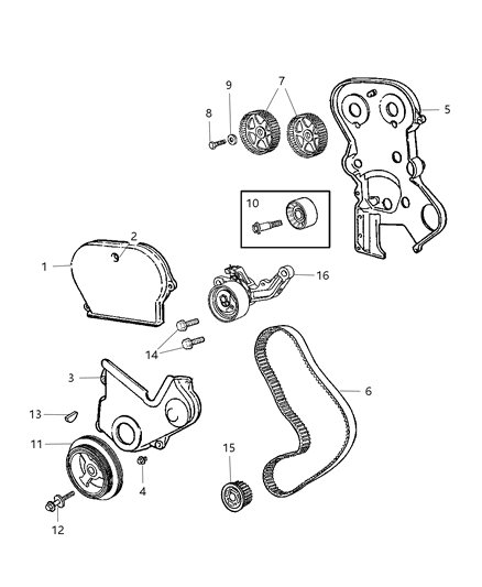 2021 Dodge Durango Damper Crankshaft Diagram for 4777618AG