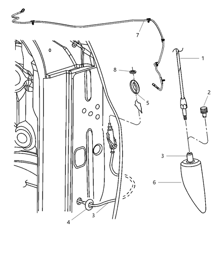 Mast Antenna Diagram for 4685574AF