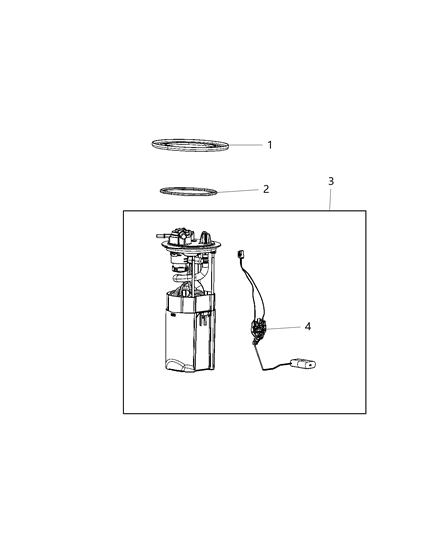 1985 Dodge Ramcharger Level Unit Fuel Diagram for 68477079AB