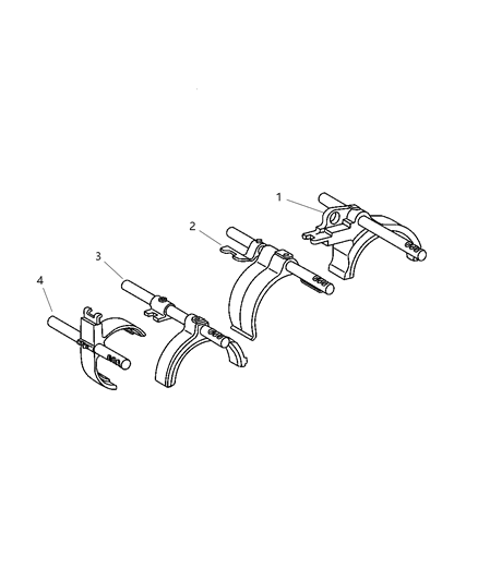 2006 Chrysler PT Cruiser Detent Gearshift Diagram for 5083974AA