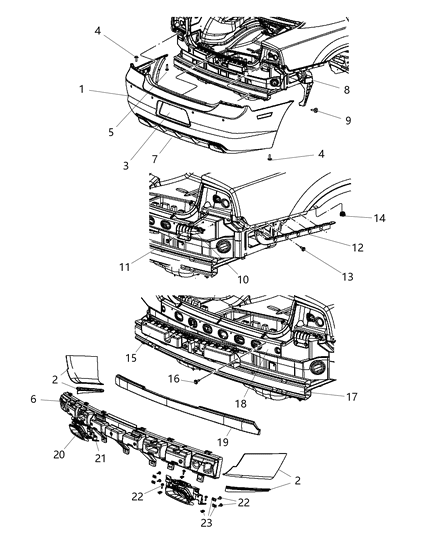 Bracket Fascia Support Diagram for 5182269AC