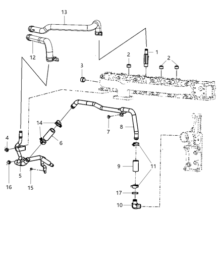 Hose Diagram for 5179114AB