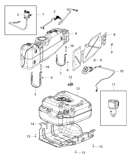 2004 Dodge Sprinter 3500 Tube Fuel Vapor Diagram for 68204567AA