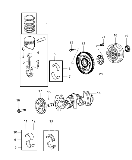 Torque Converter Diagram for R8036990AD
