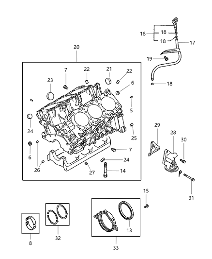 1984 Dodge D250 Plug, Cylinder Block (Taper 1/4) Diagram for MD000269