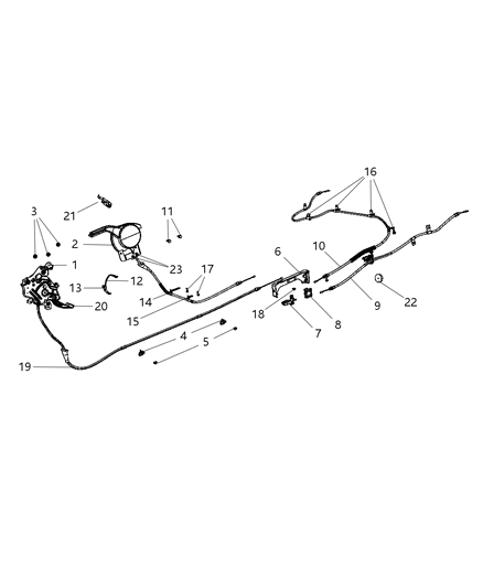 Parking Brake Control Diagram for 4743865AG