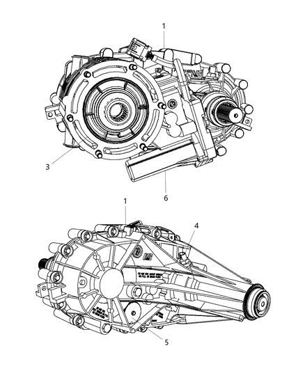 Transfer Case Diagram for R2853301AA