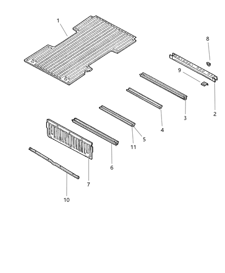 1985 Dodge Diplomat Sill Box Diagram for 55256563AC