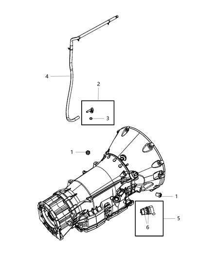 1990 Dodge D250 Tube Vent Diagram for 4593984AA