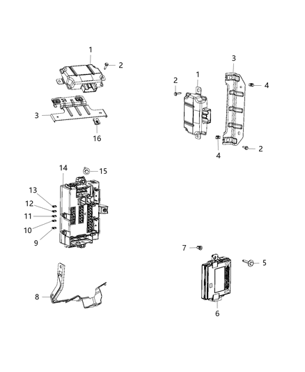 Module Voltage Stabilizer Diagram for 56029583AB