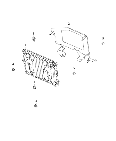 1991 Jeep Comanche Module Engine Controller Diagram for 68434928AA