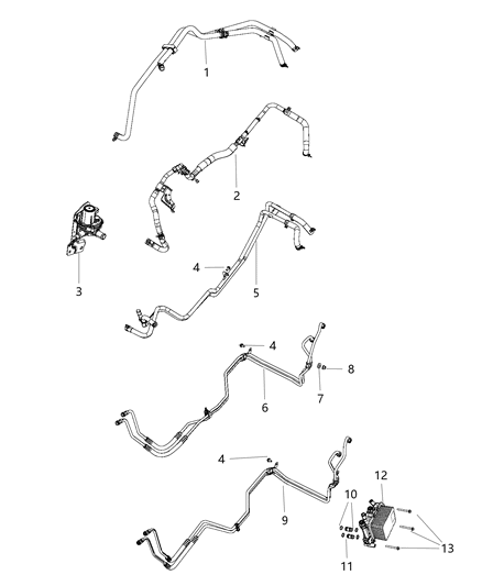 Heater Transmission Diagram for 52014750AB