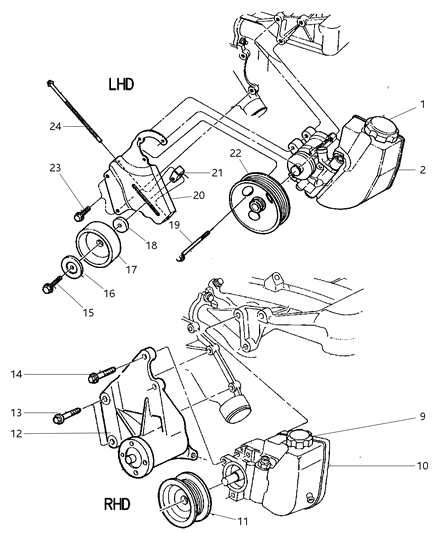 Pulley Idler Diagram for 53010228AB