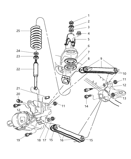 Bushing Control Arm Diagram for 52037882