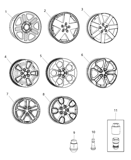 Wheel Aluminum Diagram for 6ED73LS1AA
