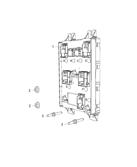 Module Body Controller Diagram for 68354145AA