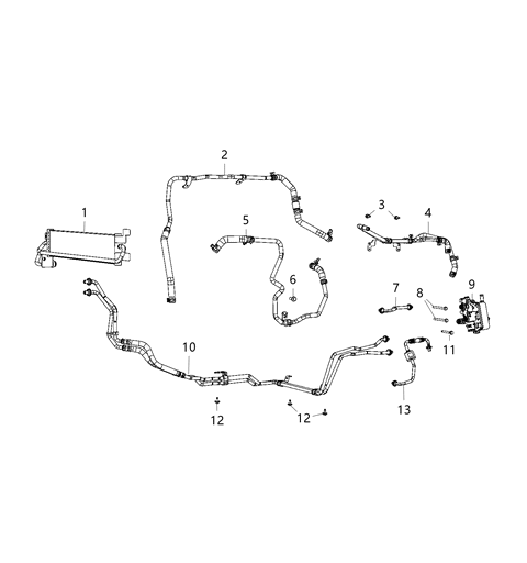 Heater Transmission Diagram for 68233384AB