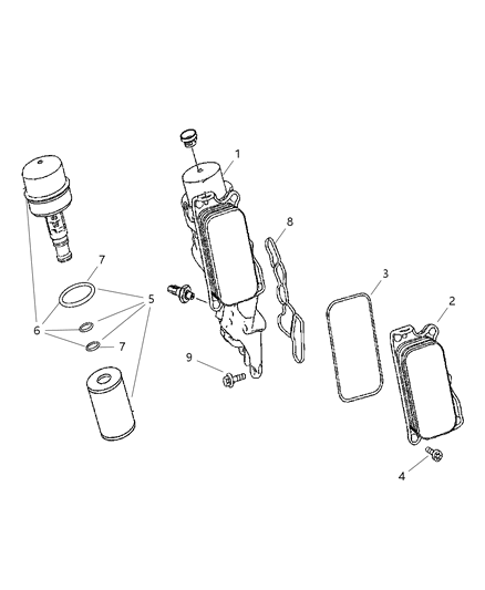 2007 Dodge Sprinter 2500 O Ring Diagram for 5080242AA