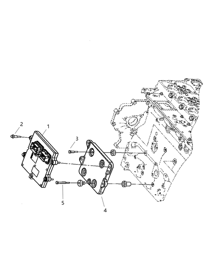 2007 Dodge Ram 3500 Module Engine Controller Diagram for RL179028AE