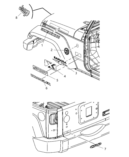 Decal Diagram for 1FN59CA1AA