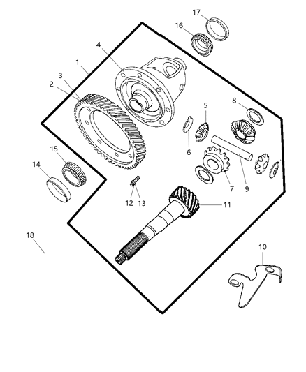 2014 Jeep Patriot Differential, Transaxle Diagram for 4800031AA