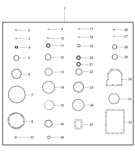 Seal Adapter Diagram for 68086052AA