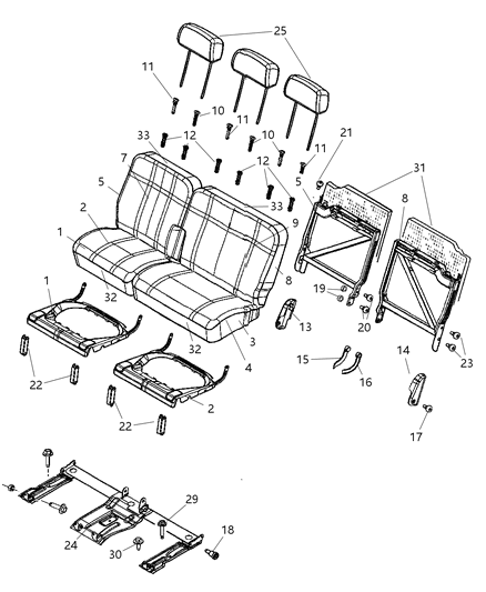 Screw Trim Diagram for 5135564AA