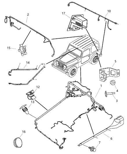 Wiring Body Diagram for 56055143AA