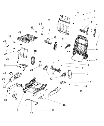 2011 Jeep Compass Shield Fold Flat Inner Return Flange Diagram for 1DQ471KAAA