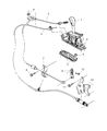 2002 Jeep Liberty Automatic Transmission Shift Levers Diagram - 52104312AI