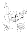 Jeep CJ7 Automatic Transmission Output Shaft Seal Diagram - 4269956AB