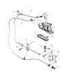 Jeep Liberty Automatic Transmission Shift Levers Diagram - 52109982AE