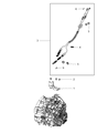 Dodge Dart Shift Cable Diagram - 5106160AE