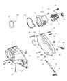 Dodge Ram 2500 Automatic Transmission Output Shaft Seal Diagram - 5086054AA