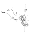 Dodge Caliber Shift Cable Diagram - 68024360AB