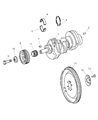 Dodge Flywheel Diagram - 68056958AA