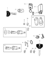 Dodge Ram 3500 Car Key Diagram - 56045191AD