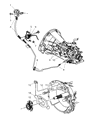 2004 Dodge Dakota Clutch Master Cylinder Diagram - 5134623AE