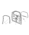 Jeep Grand Cherokee Window Regulator Diagram - 55076466AD