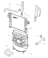 2005 Jeep Liberty Air Intake Coupling Diagram - 55038729AA