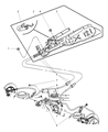 Jeep Parking Brake Cable Diagram - 52128510AI
